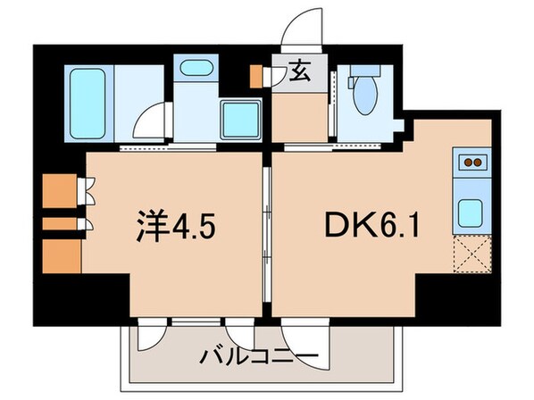 ルフォンプログレ品川大井の物件間取画像